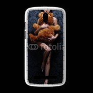 Coque HTC Desire 500 Femme glamour câlin nounours