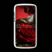 Coque HTC Desire 500 Belle rose rouge 500