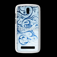 Coque HTC Desire 500 Fond tribal bleu