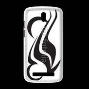Coque HTC Desire 500 Tatouage d'un symbole de moto
