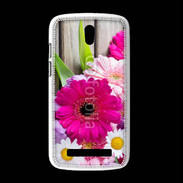 Coque HTC Desire 500 Bouquet de fleur sur bois