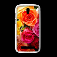 Coque HTC Desire 500 Bouquet de roses multicouleurs