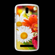 Coque HTC Desire 500 Fleurs des champs multicouleurs