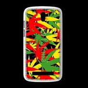 Coque HTC Desire 500 Fond de cannabis coloré