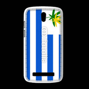 Coque HTC Desire 500 Drapeau Uruguay cannabis 2
