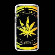 Coque HTC Desire 500 Grunge stamp with marijuana leaf