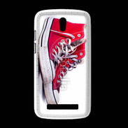Coque HTC Desire 500 Chaussure Converse rouge