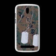 Coque HTC Desire 500 plaque d'identité soldat américain