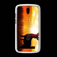 Coque HTC Desire 500 Silhouette d'un cerf 5