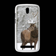 Coque HTC Desire 500 Cerf en hiver 55