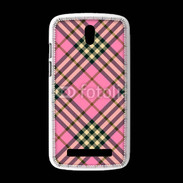 Coque HTC Desire 500 Déco fashion rose et marron