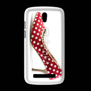 Coque HTC Desire 500 escarpin petits pois