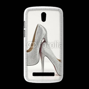 Coque HTC Desire 500 Escarpins strass argent