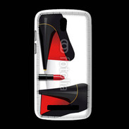 Coque HTC Desire 500 Escarpins et tube de rouge à lèvres