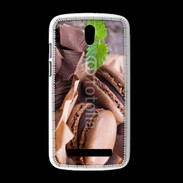 Coque HTC Desire 500 Macaron chocolat 