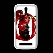 Coque HTC Desire 500 Cerise et bouche