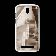 Coque HTC Desire 500 Expresso noir et blanc