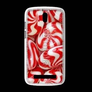 Coque HTC Desire 500 Bonbons rouges et blancs