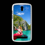 Coque HTC Desire 500 Kayak dans un lagon