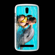 Coque HTC Desire 500 Bisou de dauphin