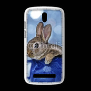 Coque HTC Desire 500 Lapin dans un mug bleu