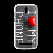 Coque HTC Desire 500 J'aime mon téléphone
