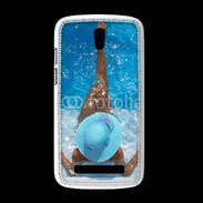 Coque HTC Desire 500 Femme à la piscine