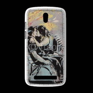 Coque HTC Desire 500 Kiss graffiti