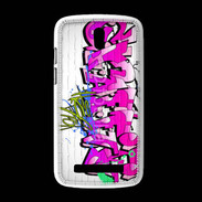 Coque HTC Desire 500 Graffiti wall background, urban art 1000