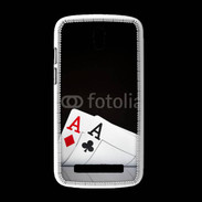 Coque HTC Desire 500 Paire d'As au poker 85
