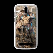 Coque HTC Desire 500 Moto cross dans la boue 15