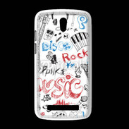 Coque HTC Desire 500 Eléments de musique en dessin