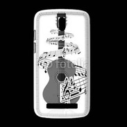 Coque HTC Desire 500 Guitare en dessin 90