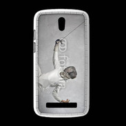 Coque HTC Desire 500 Escrime noir et blanc