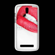 Coque HTC Desire 500 bouche sexy rouge à lèvre gloss crayon contour