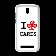 Coque HTC Desire 500 I love Cards Club