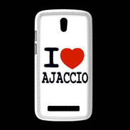 Coque HTC Desire 500 I love Ajaccio
