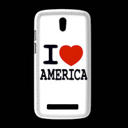 Coque HTC Desire 500 I love America