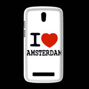 Coque HTC Desire 500 I love Amsterdam