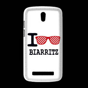 Coque HTC Desire 500 I love Biarritz 2