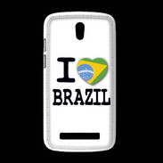 Coque HTC Desire 500 I love Brazil 2