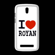 Coque HTC Desire 500 I love Royan