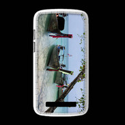 Coque HTC Desire 500 DP Barge en bord de plage 2