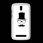 Coque HTC Desire 500 chapeau moustache