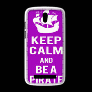 Coque HTC Desire 500 Keep Calm Be a Pirate Violet