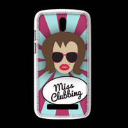 Coque HTC Desire 500 Miss Clubbing Chatain