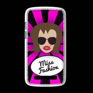 Coque HTC Desire 500 Miss Fashion Chatain