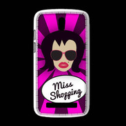 Coque HTC Desire 500 Miss Shopping Brune