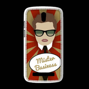 Coque HTC Desire 500 Mister Business Chatain