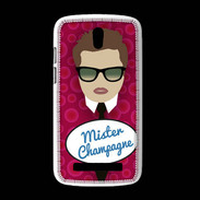 Coque HTC Desire 500 Mister Champagne Chatain